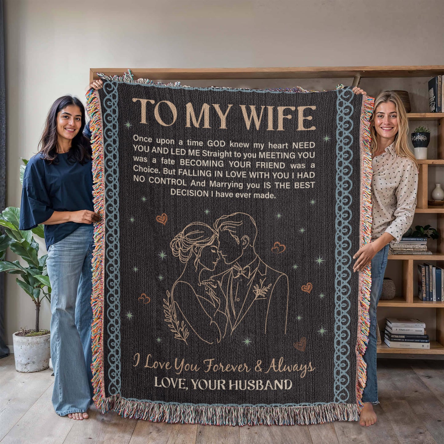 To My Wife - Heirloom Woven Blanket